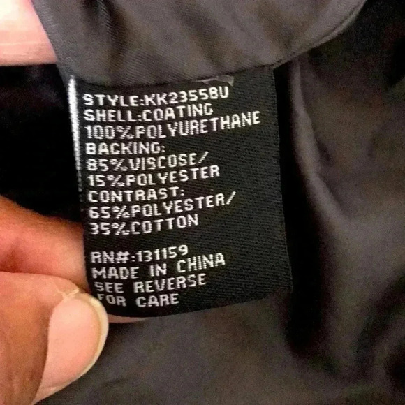 Sebby Vegan Leather and Fleece Moto Jacket Size S - Picture 5 of 6